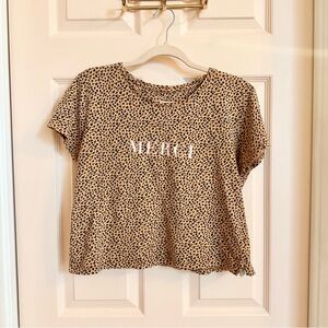 Animal print Anthropologie tee